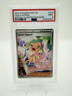 2024 Pokemon SSP EN-Surging Sparks Lisia's Appeal #246 SIR PSA 9 - Image 1