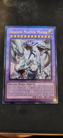 Yugioh! TCG - Dragon Master Magia - Prismatic Ultimate Rare - RA04-EN055 - Image 1