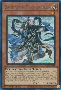 Yugioh! Sage with Eyes of Blue (Silver) - BLC1-EN014 - Ultra Rare - 1st Edition - Image 1