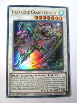 Yugioh! Ursarctic Grand Chariot Angu-En035 Ultra Rare 1st Ed Near Mint!! - Image 1