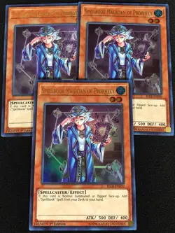 Yugioh Spellbook of Prophecy BLLR-EN050 1st Ultra x3 (NM) - Image 1
