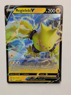 Regieleki V - SWSH280 - Pokemon Sword & Shield Promo Ultra Rare Holo Card NM - Image 1