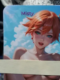 1/1 Only 1 Made Misty Beach 2 Pokemon NSFW Topless Lonestar Customs Waifu Card - Image 2