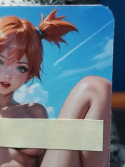 1/1 Only 1 Made Misty Beach 2 Pokemon NSFW Topless Lonestar Customs Waifu Card - Image 3