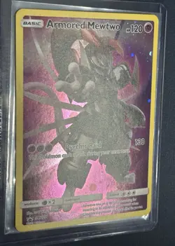 Pokemon TCG Card Armored Mewtwo SM228 Black Star Promo 2019 Full Art - Image 2