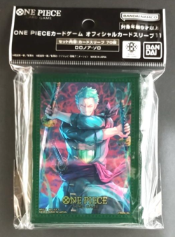 Zoro 70 Sleeves Japanese One Piece Card Game Official No.11 Sealed TCG New - Image 1