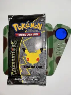 9.6g! Heavy Pokemon 25th Anniversary - Celebrations Booster Pack 4 Cards Sealed - Image 1