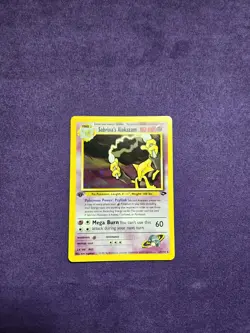 Pokemon Card - Gym Challenge 16/132 - SABRINA'S ALAKAZAM (holo-foil) *1st Ed* NM - Image 1