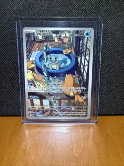 Pokemon TCG Squirtle 148/142 Stellar Crown Illustration Rare Card - Image 1