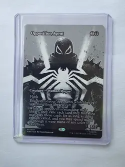 MTG Magic 0019 Opposition Agent Borderless Mythic Card MAR Universe Spiderman - Image 1