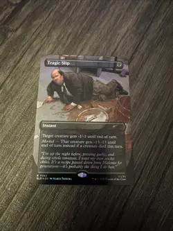 Tragic Slip R Foil #7043 | SLD Secret Lair The Office Bonus Card | MTG - Image 1