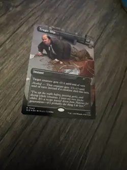 Tragic Slip R Foil #7043 | SLD Secret Lair The Office Bonus Card | MTG - Image 3