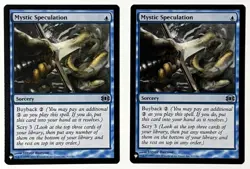 X2 MTG Future Sight (FUT 041) Mystic Speculation - NM - Uncommon - The List - Image 2