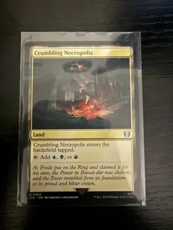 Crumbling Necropolis 0302 Non Foil Uncommon LOTR Commander MTG Near Mint - Image 1