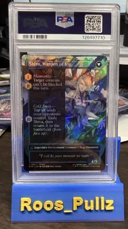 2025 MTG FF SURGE FOIL #0523 JILL, SHIVA'S DOMINANT/SHIVA, WARDEN OF ICE PSA 10 - Image 2