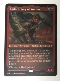 Karlach, Fury of Avernus (Foil Etched) Commander Legends: Battle for Baldur's... - Image 1