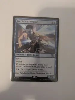 MTG Faerie Mastermind Rare Card March of the Machine, 0058, NM Condition - Image 1