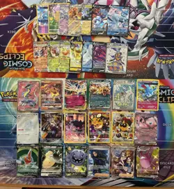 Pokemon Card Lot Full Art Alt Art Fire Charizard Mew Snorlax Gyarados 32 Cards - Image 1