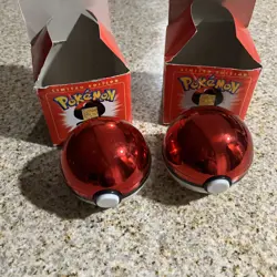 1999 Pokemon Burger King 24K Gold Plated Cards - Charizard & Mewtwo Poke Balls - Image 2