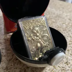 1999 Pokemon Burger King 24K Gold Plated Cards - Charizard & Mewtwo Poke Balls - Image 4
