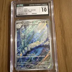 CGC 10 GEM MINT Pokemon Dragonair 181/165 Scarlet & Violet 151 Illustration Rare - Image 1