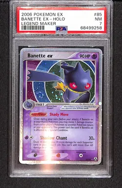Banette EX 2006 Pokemon EX Legend Maker #85 Legend Maker Holo PSA 7 - Image 1