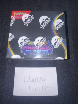 Pokemon TCG PHANTASMAL FLAMES BOOSTER BOX **IN HAND SHIPS TODAY** SEALED NEW - Image 1