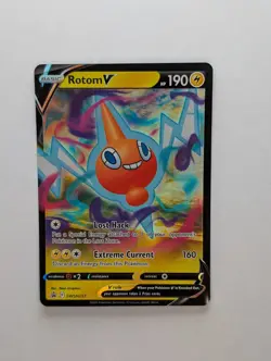 Rotom V - SWSH257 - Pokemon Sword & Shield Promo Ultra Rare Holo Card NM - Image 1