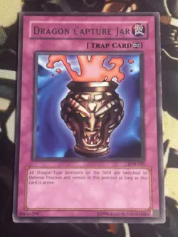 Yugioh: Dragon Capture Jar - LOB-045 - Rare - Unlimited - LP - Image 1