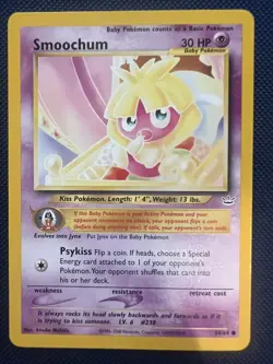 Smoochum 54/64 Common Non Holo Pokemon Card NM - Image 1