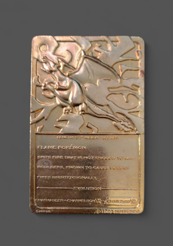 Charizard 23K Gold Plated Pokemon Card (1999) | Burger King Promo Card | Mint - Image 3