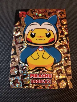 Pikachu Poncho Snorlax Gold Holo Team Rocket Card Database Peru Pokemon - Image 1