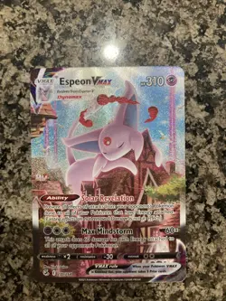 Espeon Vmax Fusion Strike Alt Art Pokemon Card 270/264 Full Art 2021 FA LP - Image 1