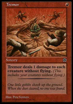 Tremor - Medium Play MTG Portal Second Age - Image 1
