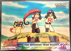 THE NEFARIOUS TEAM ROCKET #12 Topps Pokemon Card Mewtwo Strikes Back - Image 1