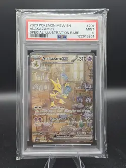 Pokemon TCG Alakazam EX 151 Holo Card Scarlet & Violet 151 201/165 PSA 9 - Image 1
