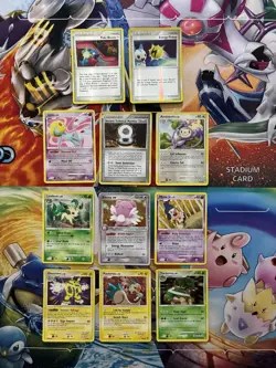 Vintage Pokemon Card Lot Holo Reverse Holo Fire Leafeon Blissey - Image 1