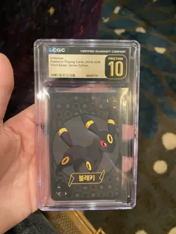CGC 10 UMBREON Pristine Pokemon Playing Cards Korean Point Salad-Eevee Edition - Image 1