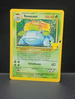 Pokemon TCG Venusaur Base Set, Holo Unlimited Rare Card 15/102 Celebrations - Image 1