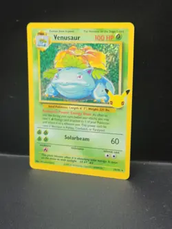 Pokemon TCG Venusaur Base Set, Holo Unlimited Rare Card 15/102 Celebrations - Image 2