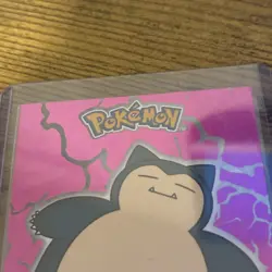 PKMN Limited Edition Snorlax#143 - Pink Cracked Ice Holo Crystal Card Collection - Image 3