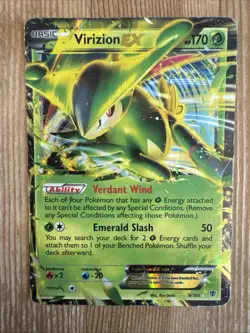 Virizion EX - 9/101 - Pokemon Plasma Blast Black & White Ultra Rare Card - DMG - Image 1
