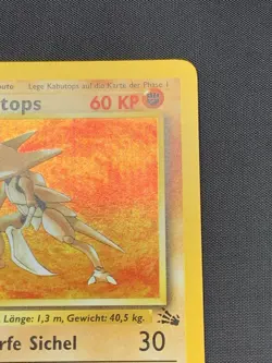 Kabutops 9/62 Fossil Holo Rare German Pokemon Card WOTC Lightly Played - Image 4