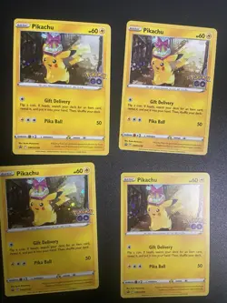 Pokemon Pikachu Cards Promo SWSH234 Lot Of 4 Nm #C - Image 1