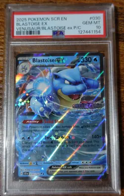 Blastoise ex 030/142 PSA 10 Stellar Crown Pokemon Card Graded - Image 1