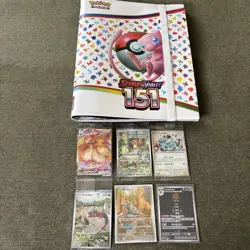 Pokemon TCG 151 Card Binder Collection New and 6 promo cards Mint As Shown! - Image 1