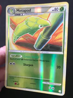 Metapod 46/123 HGSS Heartgold and Soulsilver REVERSE HOLO Pokemon Card Exc - Image 3
