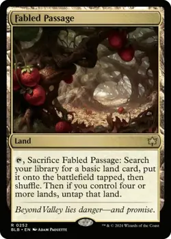 FABLED PASSAGE - BLOOMBURROW RARE MtG TCG Card 0252 - Image 1