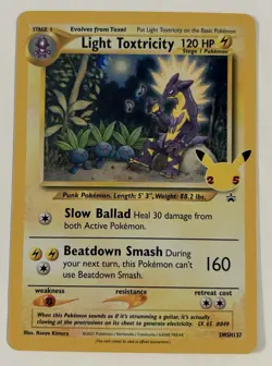Light Toxtricity SWSH137 SWSH: Sword & Shield Promo Cards Holo MP - Image 1