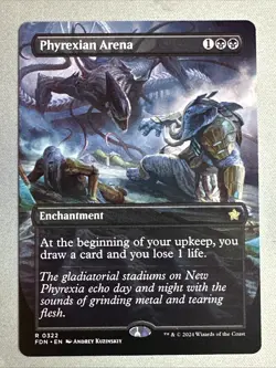 MTG / Phyrexian Arena / FDN / #322 / Regular (Borderless) / Rare / NM - Image 1